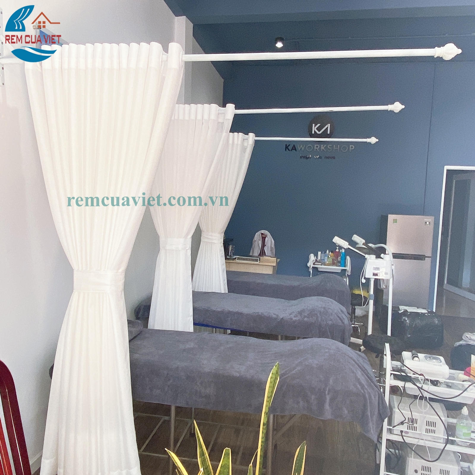 Rèm Spa Lắp Hạ Trần